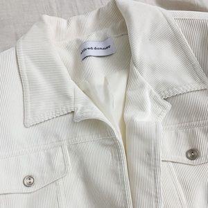 White Corduroy Shacket- Vintage